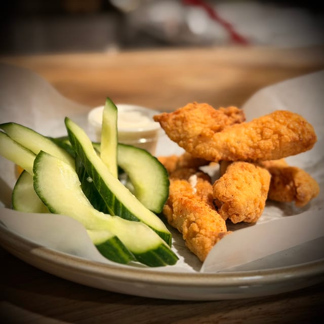 Kids Chicken Strips.