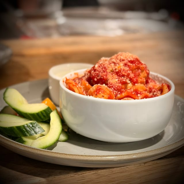 Kids Pasta and Meatball.