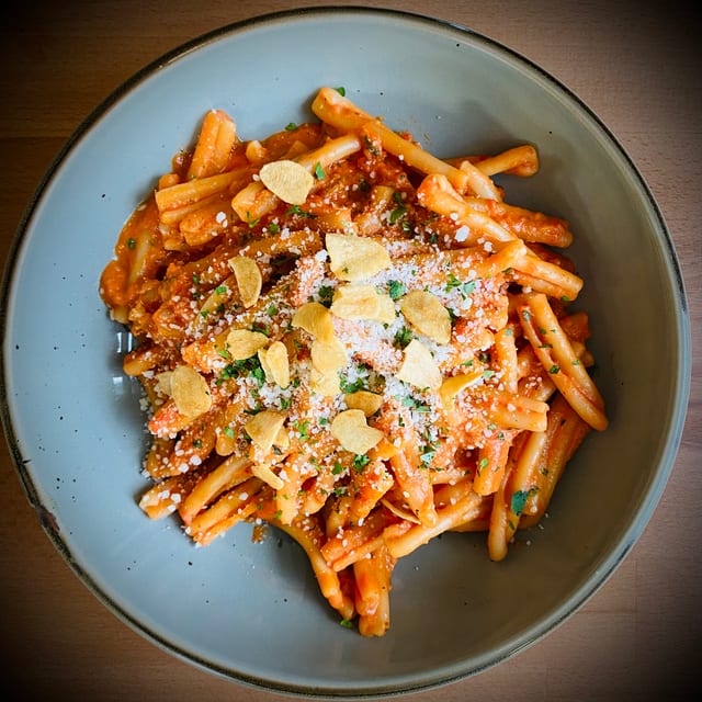 Pasta all Vodka Siciliana.