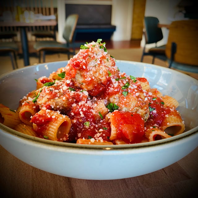 Pasta with Meatballs.